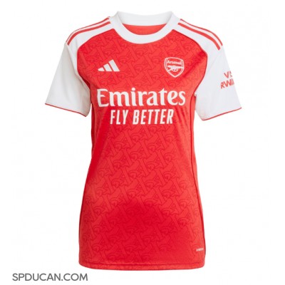 Zenski Nogometni Dres Arsenal Ben White #4 Domaci 2025-26 Kratak Rukav Zenski Nogometni Dres Arsenal Ben White #4 Domaci 2025-26 Kratak Rukav